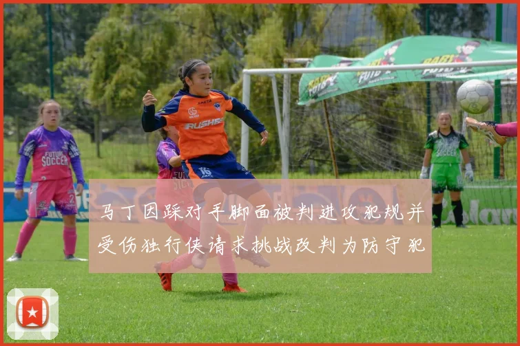 马丁因踩对手脚面被判进攻犯规并受伤独行侠请求挑战改判为防守犯规